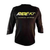 HAVEN Cyklistický dres s krátkým rukávem - RIDE-KI - černá/zelená 2XL