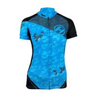 HAVEN Cyklistický dres s krátkým rukávem - SINGLETRAIL NEO WOMEN - modrá 2XL