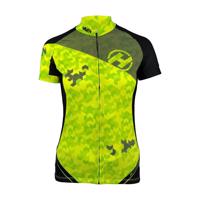 HAVEN Cyklistický dres s krátkým rukávem - SINGLETRAIL NEO WOMEN - zelená/černá 2XL