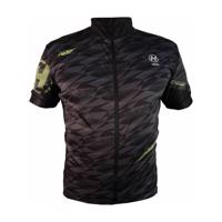 HAVEN Cyklistický dres s krátkým rukávem - SKINFIT - černá/zelená