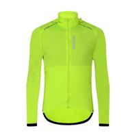 HOLOKOLO Cyklistická větruodolná bunda - NEON II - žlutá 4XL