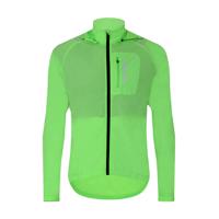 HOLOKOLO Cyklistická větruodolná bunda - WIND/RAIN - zelená 3XL