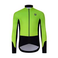 HOLOKOLO Cyklistická zateplená bunda - CLASSIC - černá/zelená