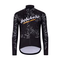 HOLOKOLO Cyklistická zateplená bunda - GRAFFITI - černá 2XL