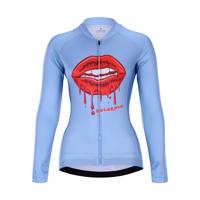 HOLOKOLO Cyklistický dres s dlouhým rukávem letní - CASSIS LADY SMR - světle modrá S