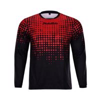 HOLOKOLO Cyklistický dres s dlouhým rukávem letní - INFRARED MTB LONG - červená/černá