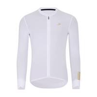 HOLOKOLO Cyklistický dres s dlouhým rukávem letní - VICTORIOUS GOLD ELITE - bílá S
