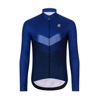 HOLOKOLO Cyklistický dres s dlouhým rukávem zimní - ARROW WINTER - modrá 3XL