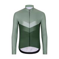 HOLOKOLO Cyklistický dres s dlouhým rukávem zimní - ARROW WINTER - zelená 4XL