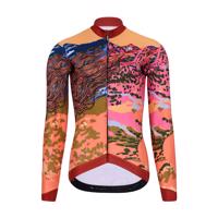 HOLOKOLO Cyklistický dres s dlouhým rukávem zimní - FREE LADY WINTER - vícebarevná 2XL