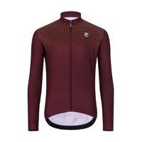 HOLOKOLO Cyklistický dres s dlouhým rukávem zimní - STARLIGHT WINTER - bordó 6XL