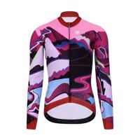 HOLOKOLO Cyklistický dres s dlouhým rukávem zimní - SUNSET LADY WINTER - vícebarevná S