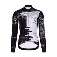 HOLOKOLO Cyklistický dres s dlouhým rukávem zimní - VENTURE LADY WINTER - bílá/černá XS