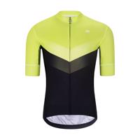 HOLOKOLO Cyklistický dres s krátkým rukávem - ARROW II - světle zelená/černá