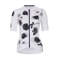 HOLOKOLO Cyklistický dres s krátkým rukávem - CALM ELITE LADY - šedá/bílá