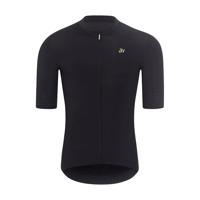 HOLOKOLO Cyklistický dres s krátkým rukávem - EYELET - černá 4XL