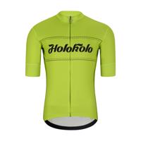 HOLOKOLO Cyklistický dres s krátkým rukávem - GEAR UP - žlutá M