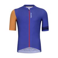 HOLOKOLO Cyklistický dres s krátkým rukávem - GREAT ELITE - oranžová/modrá 3XL