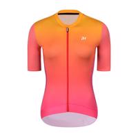 HOLOKOLO Cyklistický dres s krátkým rukávem - INFINITY LADY - růžová/oranžová L
