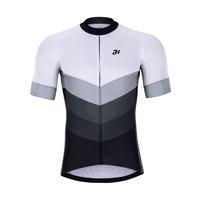 HOLOKOLO Cyklistický dres s krátkým rukávem - NEW NEUTRAL - bílá/černá 2XL