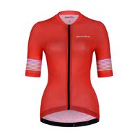 HOLOKOLO Cyklistický dres s krátkým rukávem - RAINBOW LADY - červená XS