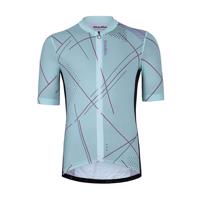 HOLOKOLO Cyklistický dres s krátkým rukávem - SPARKLE - světle zelená XL
