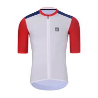 HOLOKOLO Cyklistický dres s krátkým rukávem - TECHNICAL - bílá/modrá 6XL