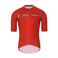 HOLOKOLO Cyklistický dres s krátkým rukávem - VIBES - červená