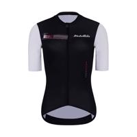 HOLOKOLO Cyklistický dres s krátkým rukávem - VIBES LADY - bílá/černá XS