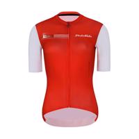 HOLOKOLO Cyklistický dres s krátkým rukávem - VIBES LADY - bílá/červená L