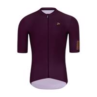 HOLOKOLO Cyklistický dres s krátkým rukávem - VICTORIOUS GOLD - bordó L