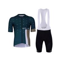 HOLOKOLO Cyklistický krátký dres a krátké kalhoty - BRILLIANT ELITE - černá/modrá