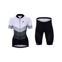 HOLOKOLO Cyklistický krátký dres a krátké kalhoty - NEW NEUTRAL LADY - bílá/černá