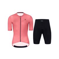 HOLOKOLO Cyklistický krátký dres a krátké kalhoty - VICTORIOUS LADY - černá/červená