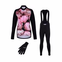 HOLOKOLO Cyklistický mega set - PEONY LADY WINTER - růžová/černá