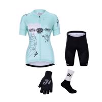HOLOKOLO Cyklistický mega set - RAZZLE DAZZLE LADY - světle modrá/černá