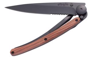 Kapesní nůž Deejo 1GB505 one hand, black, 37g, coralwood