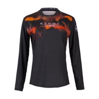 KENNY Cyklistický dres s dlouhým rukávem letní - CHARGER W - černá/oranžová S