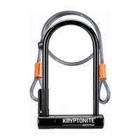KRYPTONITE zámek na kolo - KEEPER 12 STANDARD FLEX - černá
