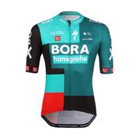 LE COL Cyklistický dres s krátkým rukávem - BORA HANSGROHE 2022 - černá/červená/zelená