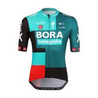 LE COL Cyklistický dres s krátkým rukávem - BORA HANSGROHE 2022 - zelená/černá/červená 2XL