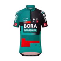 LE COL Cyklistický dres s krátkým rukávem - BORA HANSGROHE 23 K - šedá/zelená 10-11Y