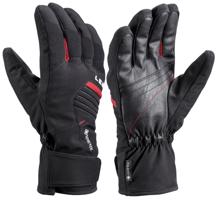 Lyžařské rukavice LEKI Spox GTX black/red 650808302