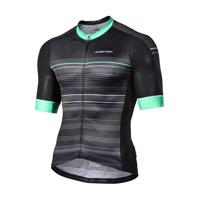 MONTON Cyklistický dres s krátkým rukávem - CAMAIORE - černá/zelená XS