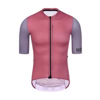 MONTON Cyklistický dres s krátkým rukávem - CHECHEN - červená/fialová