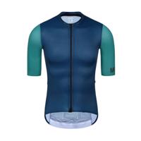 MONTON Cyklistický dres s krátkým rukávem - CHECHEN - zelená/modrá 3XL