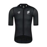 MONTON Cyklistický dres s krátkým rukávem - SKULL III - bílá/černá XS