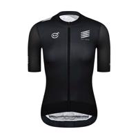 MONTON Cyklistický dres s krátkým rukávem - SKULL III LADY - černá/bílá XS