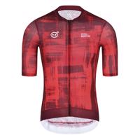 MONTON Cyklistický dres s krátkým rukávem - SKULL SMEARSPACE - červená S