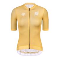 MONTON Cyklistický dres s krátkým rukávem - SKULL ZEUS LADY - bílá/zlatá
